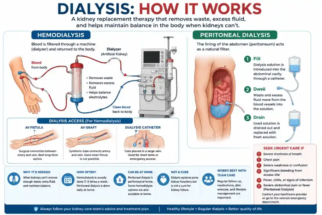 Dialysis: How It Works Infographic