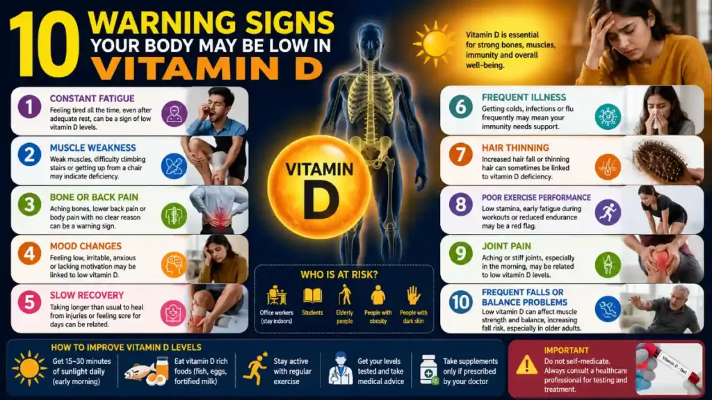 10 Warning Signs Your Body May Be Low in Vitamin D