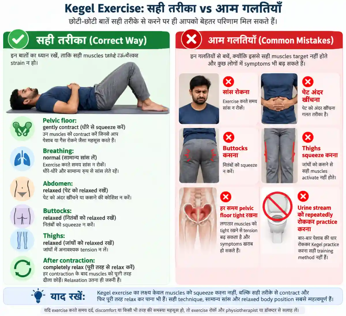 Kegel Exercise: सही बनाम गलत तरीका