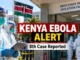 Kenya Ebola eighth case : Healthcare workers outside an Ebola isolation facility in Kenya during the reported 2026 outbreak.